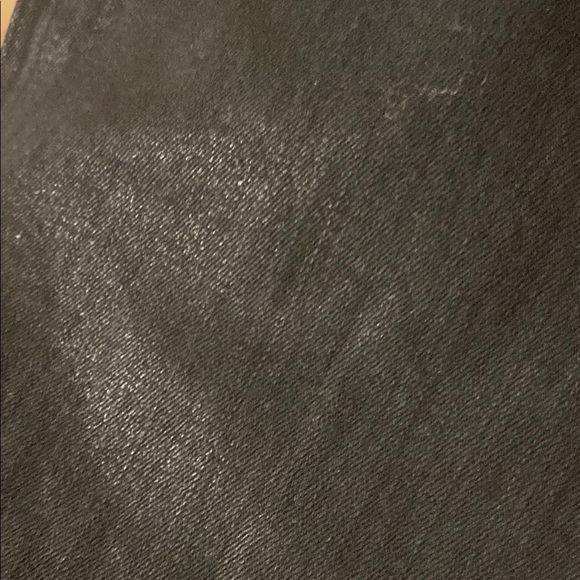 Frame Le Mini Boot in Noir Coated Black Bootcut Stretch Jeans 32 - Picture 9 of 15